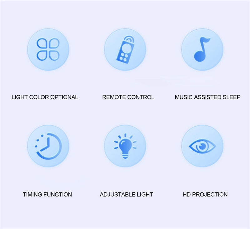 Aurora Borealis Starlight Projectors LED Bedroom Sky Moon Lamp