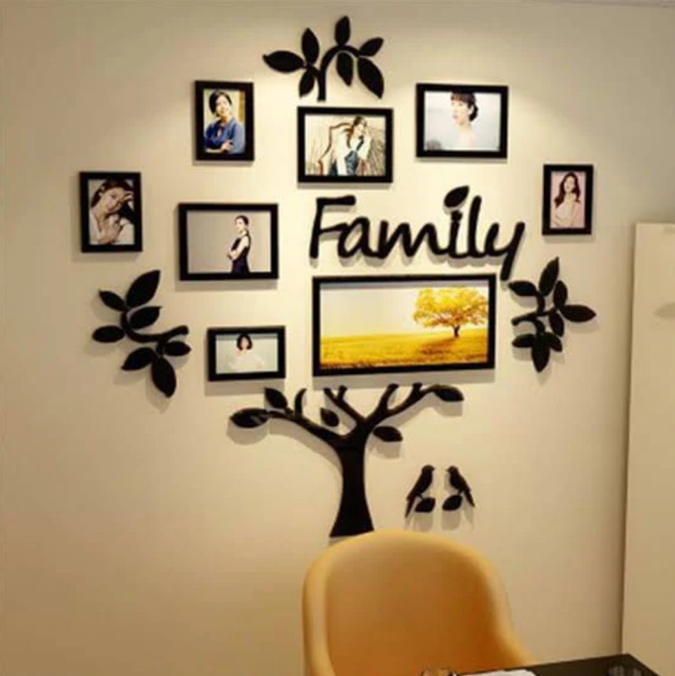 3D Family Tree Acrylic Wall Decor